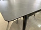 Стол обеденный раскладной BERLIN CERAMIC 140(180)*80 серый мат керамика/черный каркас Intarsio - изображение 5