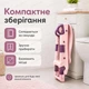 Дитяче сидіння для унітазу зі сходами ручками та спинкою накладка на сидіння туалету колір Рожевий - зображення 10