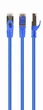 Патч корд Cablexpert PP6A-LSZHCU-B-10M, S/STP, литий, 50u" штекер із фіксатором, 10 м, синій - зображення 1