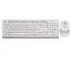Комплект беспроводная клавиатура с мышью A4Tech Fstyler FG1010, белый+серый цвет - изображение 1
