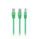 Патч-корд Cablexpert PP12-5M/G, UTP, категория 5E, литой, 50u" штекер с фиксатором, 5 м, зеленый - изображение 1