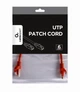 Патч корд Cablexpert PP6U-0.25M/R, UTP, категорія 6, литий, 50u" штекер із фіксатором, 0.25 м, червоний - зображення 3