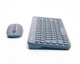 Комплект беспроводная клавиатура с мышью A4Tech Fstyler FG3200 Air2 (Blue), цвет голубой - изображение 3