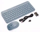 Комплект беспроводная клавиатура с мышью A4Tech Fstyler FG3200 Air2 (Blue), цвет голубой - изображение 5