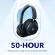 Бездротові навушники Anker SoundCore Space Q45, Black, ANC, Hi-Res Wireless, 50H, Multipoint - зображення 8