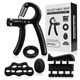 Набор кистевых эспандеров 5 в 1 для тренировки кистей и пальцев SP-Sport Grip Kit 8895 Black 5 эспандеров в комплекте - изображение 1