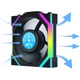 Кулер для корпуса Lian Li UNI Fan SL WIRELESS LCD 120-1, Black (G99.12SLLCD1W1B.00) - изображение 6