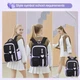 Рюкзак шкільний Moonbaby Fashion з гаманцем Сердечко та аксесуарами Чорний, фіолетовий (28904) - зображення 6