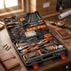 Универсальный набор инструментов 158 предметов piece sleeve set AND-ES-216 для бытовых и ремонтных работ - изображение 3