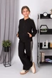 Костюм кофта штани Mevis 5714-03 чорний 140 - изображение 3