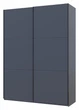 Шафа купе Doros G-Caiser Антрацит/Антрацит 2 ДСП / 3 частини 160х60х240 (42005412) - изображение 3