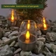 Садові LED-свічки 3 шт на сонячній батареї декоративні світильники для саду тепле світло - зображення 10
