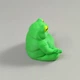 Декоративная фигурка Лягушка-йог Медитация из PLA-пластика, салатовая, 3D-печать, высота 5 см - изображение 8
