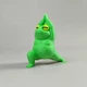 Декоративная фигурка Лягушка-йог Поза Воина из PLA-пластика, салатовая, 3D-печать, высота 7,5 см - изображение 1