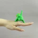 Набор декоративных фигурок Лягушки-йоги 4 шт. из PLA-пластика, салатовые, высота 5-7,5 см. - изображение 8