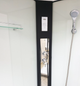 Душовий бокс VERONIS BN-4-120 Black 120×80×215 см, правий, низький піддон, прозоре скло, гідромасаж - изображение 4