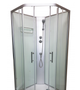 Душовий бокс VERONIS BN-1-90 90×90×200 см, п'ятикутний, без даху, прозоре скло, матовий профіль, низький піддон - изображение 2