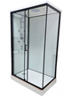 Душовий бокс VERONIS BN-810 100×80×215 см, лівий, низький піддон, прозоре скло, чорний профіль, гідромасаж - изображение 2