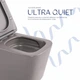 Унитаз подвесной Qtap Tern Ultra Quiet 520x345x325 мм дюропласт Stone grey Soft-close Quick Release - изображение 5