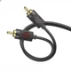 Кабель аудио Hoco 3.5 мм Jack - 2 RCA 1.2 м Чёрный (UPA28) - изображение 6