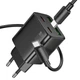 Зарядное устройство Hoco N56 Fundador PD 30 Вт 4 порта USB Type-C + USB-A Черный (6942007632492) - изображение 3