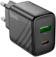 Зарядний пристрій для смартфонів Hoco PD25W+QC3.0 dual port Чорний (CS23A) - зображення 2
