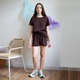 Комлект жіночий футболка та шорти Шоколад 54 коричневий FW1SK5-Shokolad-54 Ladan - зображення 2