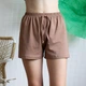 Женские шорты короткие хлопковые с эластаном 56 коричневый SK5-W-Korychnevy-56 Ladan - изображение 2