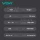 Электробритва VGR V-308 GREEN шейвер двойное лезвие 9000 RPM LED Display - изображение 9