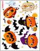 Наклейки На Хелловін Гарбузові Герої Halloween 2 аркуші 27 шт. - зображення 3