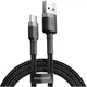 Кабель Baseus cafule Cable USB For Type-C 2A 3m Gray+Black - зображення 1
