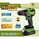 Аккумуляторный ударный шуруповерт Procraft PA18LiH DFR 18В 80Нм металлический патрон 13мм с 1 АКБ и ЗУ - изображение 2