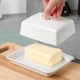 Масленка Vilde с ручкой керамическая белая (5904316481469) - изображение 5