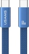 Кабель Usams U96 60W Type-C to Type-C Charging & Data Cable 1.2 м Blue (6958444997421) - изображение 1