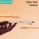 Кабель Usams U96 60W Type-C to Type-C Charging & Data Cable 1.2 м Orange (6958444997483) - изображение 3