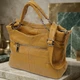 Практичная женская сумка из натуральной кожи Vintage 22991 Желтый - изображение 4