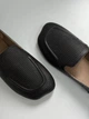 Жіночі лофери barefoot з перфорацією шкіряні чорні розмір 39 - изображение 2