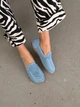 Жіночі лофери barefoot з перфорацією замшеві блакитні розмір 36 - зображення 8