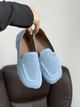 Жіночі лофери barefoot з перфорацією замшеві блакитні розмір 36 - зображення 10