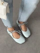 Балетки barefoot NikArt шкіряні блакитні 11845 розмір 39 - изображение 1