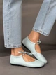Балетки barefoot NikArt шкіряні блакитні 11845 розмір 39 - изображение 9