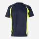 Футболка спортивная длинная мужская Velilla 105501_61/20 L Navy Blue/Hi-Vis Yellow (8435011458632) - изображение 1