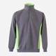 Толстовка на флисе, на молнии мужская Velilla 105704_08/25 XS Grey/Lime Green (8434455520622) - изображение 1