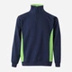 Толстовка на флисе, на молнии мужская Velilla 105704_61/25 3XL Navy Blue/Lime Green (8434455520967) - изображение 1