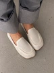Жіночі лофери barefoot з перфорацією шкіряні світло-бежеві розмір 40 - изображение 1
