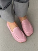 Жіночі лофери barefoot з перфорацією шкіряні рожеві розмір 39 - изображение 1