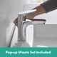 Смеситель для раковины HANSGROHE Focus 31607000 с донным клапаном - изображение 15