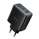 Мережевий зарядний пристрій HOCO C160A Upgrade PD65W(2C1A) charger Black - изображение 1