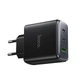 Мережевий зарядний пристрій HOCO C160A Upgrade PD65W(2C1A) charger Black - изображение 5