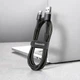 Кабель Baseus Cafule Cable USB For Type-C 3A 0.5m Gray+Black - зображення 8